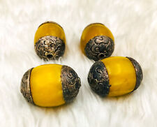 Beautiful Handmade Brass With Natural Stone Spacer Beads DIY Accessories