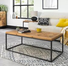 Bentley Designs Greenwich Rustic Oak & Peppercorn Coffee Table. *2