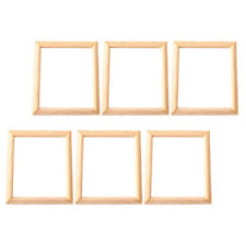 6 Pcs Micro Photo Frame Miniature Craft Decoration Accessories