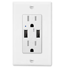 3.6 Amp Dual USB Outlet Wall Receptacle Smart Chip Tamper Resistant TR UL Listed - South El Monte - US