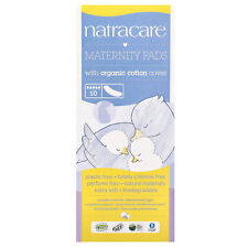 Maternity Pads with Organic Cotton Cover, 10 Pads