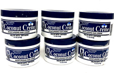 6 Jars (7.5oz each) Hollywood Beauty Coconut Moisturizing Hair Creme for Dryness