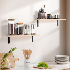 2 PACK Wood Floating Shelves for Wall Decor Farmhouse Bathroom Storage Shelves - Toronto - Canada