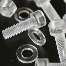 50 x Polycarbonate socket head, hex head, plastic machine screws, M6 x 20mm - BRIGHTON - GB