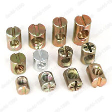 1/4 M4 M5 M6 M8 M10 Furniture Barrel Nuts Dowel Furniture Cot Embedded Nut - CN"