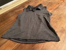 REI Cycling Shirt Adult L Black and gray Sleeveless Collared