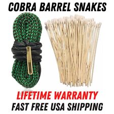 .223 Gun Bore Cleaning Rope - Lifetime Warranty - Cobra Barrel Snake 100 Swabs