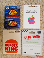 Gift Cards, Collectible, four new cards with backing, no value on cards (NN)