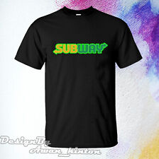 Clothing Shirt Tshirt Subway Logo Black Color Usa Size Xs-5XL