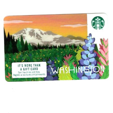 STARBUCKS Gift Card 2017 Washington State -Mountains Collectible- 6164 -No Value