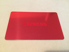 EXPRESS Classic Logo on Red ( 2004 ) Foil Gift Card ( $0 - NO VALUE )