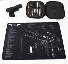 1911 Gun Cleaning Mat Diagram Schematic and Universal Cleaning Kit