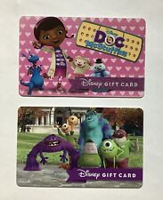 Collectible Disney Gift Cards - Doc McStuffins And Monsters Inc