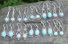 Larimar Gemstone Earring 5pcs Wholesale Lot 925 Silver Plated Earrings