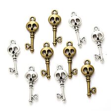 100Pcs Skeleton Key Charms DIY Jewelry Making Pendant Fit Necklace Bracelets