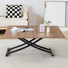 Modern Minimalist Lift Table with 0.8-Inch Wood Grain Desktop - Ontario - US