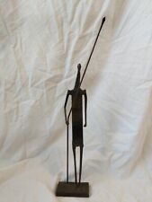 Vintage MCM Brutalist Abstract/Minimalist ELONGATED MAN Metal Sculpture Signed! - Toronto - Canada