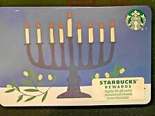 Starbucks 2021 HANUKKAH gift card, pin intact,no Scans,no funds, brand new.