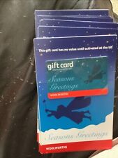 Woolworths Gift Cards Seasons Greetings x19 On Card No Value Collectors Item New
