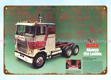 1979 automotive Truck always the leader trucking metal tin sign h0me decoration