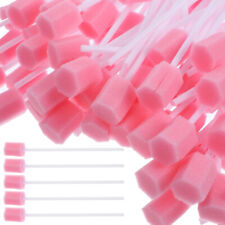 400X Disposable Oral Care Sponge Swabs Tooth Cleaning Mouth Swabs with Sticks US