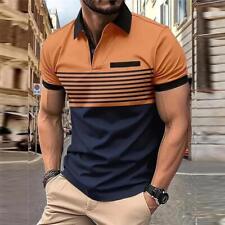 Men's Casual Cotton Polo Fit T Shirt Jersey Short Sleeve Sport Casual