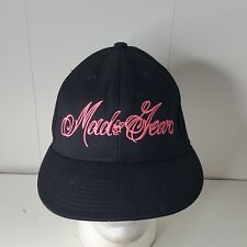 Mad Gear Hot Rod Apparel Embroidered Hat Womens Baseball Cap Skull Bow Logo Pink