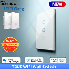 SONOFF T2US WIFI Smart Home Wall Touch Light Switch RF Voice APP Control eWeLink - CN