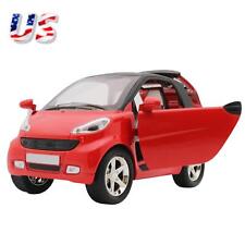 Red 1:32 Model Car Metal Diecast Toy Vehicle Kids Sound Light For Smart ForTwo H - US