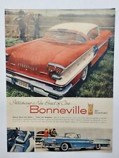Vintage Advertising Pontiac Bonneville 1957 Classic Cars Automotive Home Decor