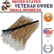 Type-III All-Purpose Gun Cleaning Kit 200 Tapered/Regular Swabs and Nylon Brush