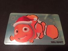 WALMART Disney, Nemo Wearing Santa Hat ( 2005 ) Foil Gift Card ( $0 )