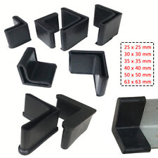 PVC rubber L-profile angular iron end caps cover cap pipe plug chair leg caps