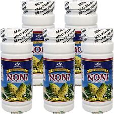 5 X Bottles All Natural Noni Extract 400 mg 180 Capsules - FRESH - FREE SHIPPING