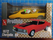 AMT PROSHOP PRE-DECORATED 1972 CHEVY CHEVELLE SS YELLOW #31975 1/25 SCALE NEW