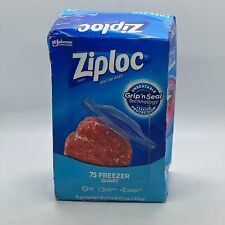 Ziploc Brand Freezer Quart Reusable Food Bags Grip'n Seal Double Zipper ~, 70 ct