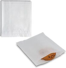 MT Products White Wax Paper Sandwich Bags/Glassine Bags 6 x 6.5" - Pack of 150"