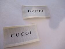 GUCCI 2 Clothing Designer Tag LABEL Replacement Sewing Accessories lot 2