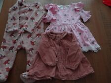 Bundle of 11 items of Baby Girl Clothes newborn 0 - 12 months