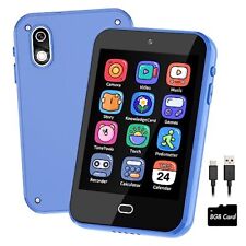 Kids Phone Toys for 3 4 5 6 Year Old Boys Touchscreen Kids Smart Phone BLUE - Miami - US