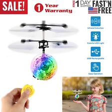 RC Flying Ball UFO Disco Infrared Induction Drone Helicopter Ball Toy LED Kids - Buena Park - US