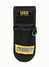 USA PRO TOOL Heavy duty Construction Tool Holder 4 Pocket Black fits belts 2-3/4