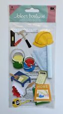 RARE Jolee's Under Construction Handyman Tools Paint Home Scrapbooking Stickers