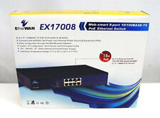 EtherWAN EX17008 Web-Smart 8-Port PoE Ethernet Switch - Hauppauge - US