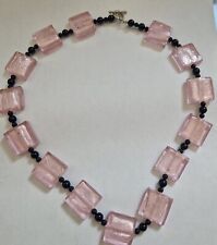 Dress Up Handmade Jewellery- Pink Glass Necklace