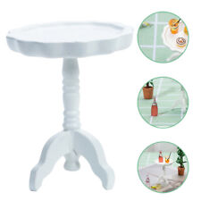 Round Furniture Model Mini Table Adorn Dining Room Decor for Plants Child Lace