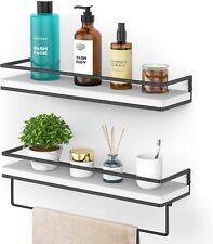 Meangood Floating Shelves Wall Mounted Set of 2, Rustic Wood Wall Storage Shelve - Toronto - Canada