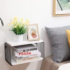 Floating Nightstand Geometric Wall Mounted Nightstand Wood Bedside Shelf 2 Tier - Mumbai - India