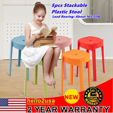 Nordic Plastic Stackable Stool Multi-Color Restaurant Dining Table High Chair - Toronto - Canada