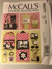 McCall's Sewing Pattern 6477 Crafts Fashion Accessories Uncut New